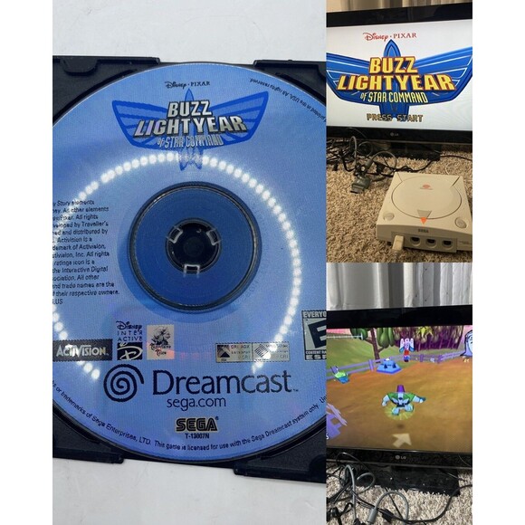Buzz Lightyear of Star Command (Sega Dreamcast, 1999) Disc Only Tested Authentic